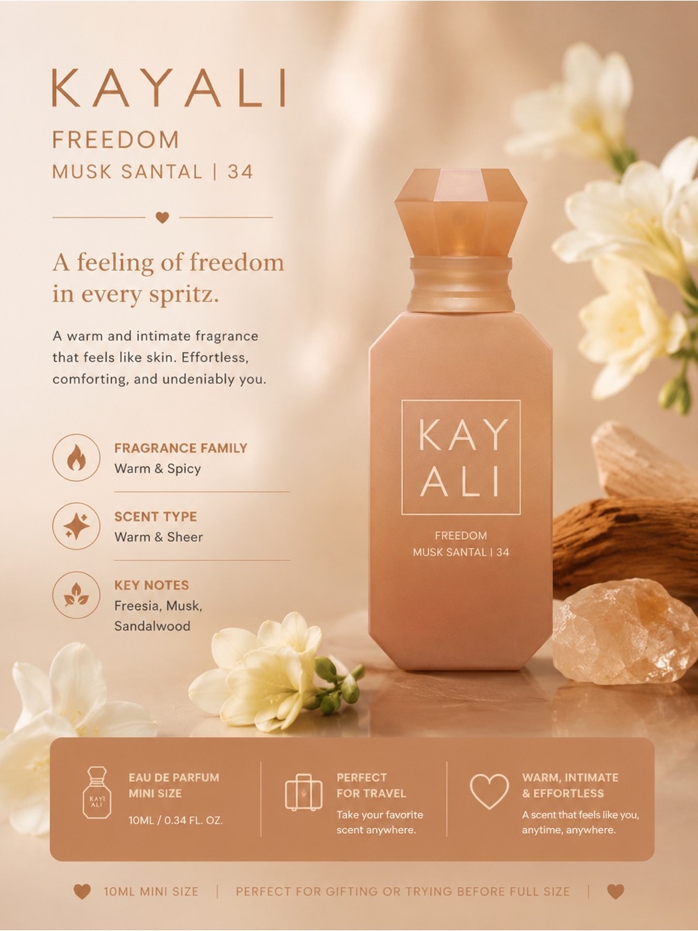 KAYALI Freedom Musk Santal EDP 5ml Mini Size